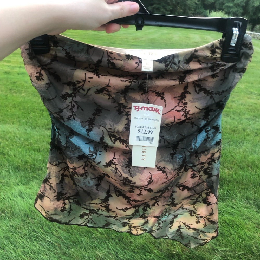 Multicolor Sheer Floral Tube Top